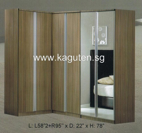 The tanishq modular kitchen - L SHAPE CORNER WARDROBE WITH DRESSING TABLE  ITS A MATTE FINISH WARDROBE. WHITE AND WOODEN SHADE COMBINATION IT IS VERY  RICH TO EACH OTHER. HANDLES ARE MATTE
